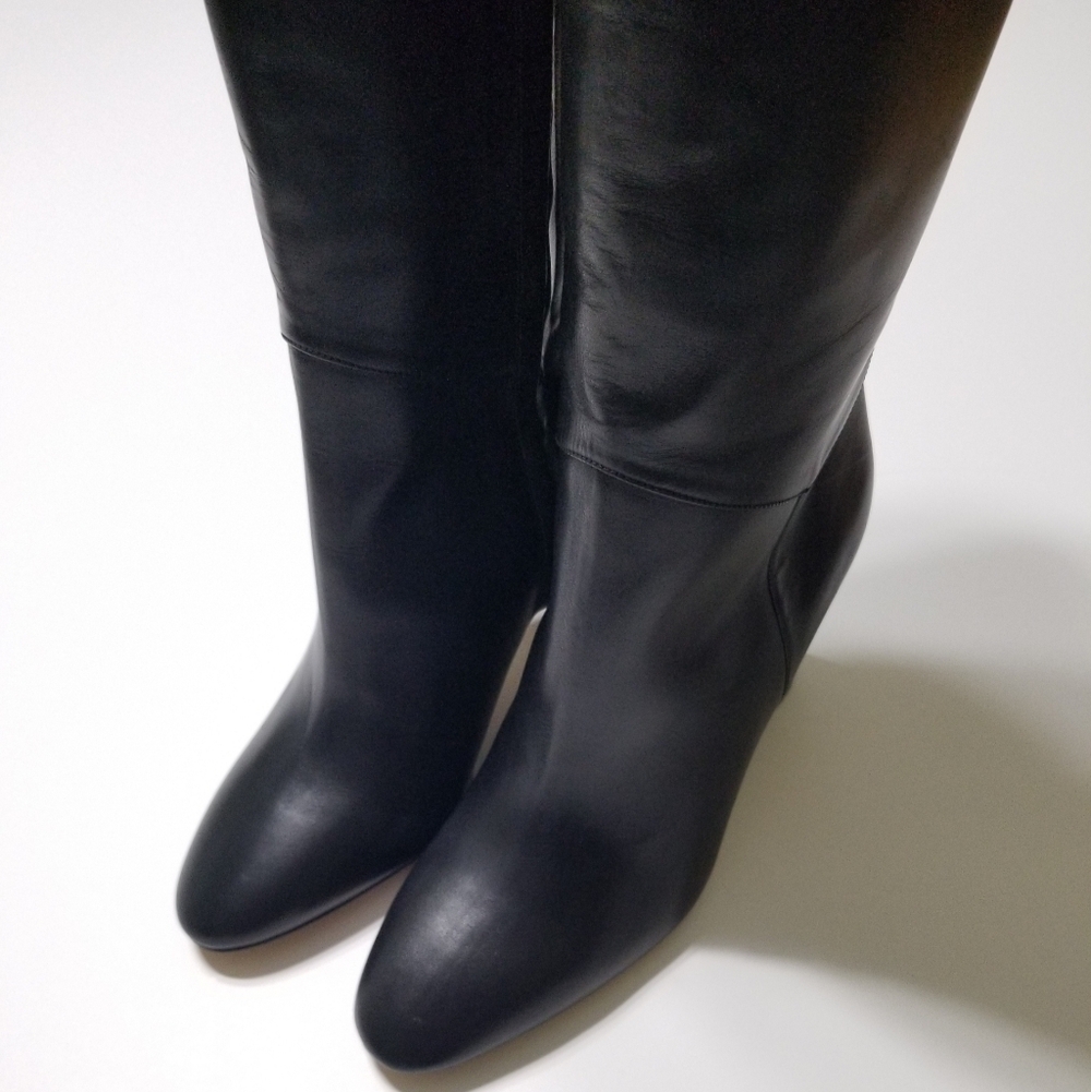NIB VINCE Vita‎ Leather Knee High Tall Boots in Black Size 8.5, 9, 9.5, 10 - Picture 6 of 16